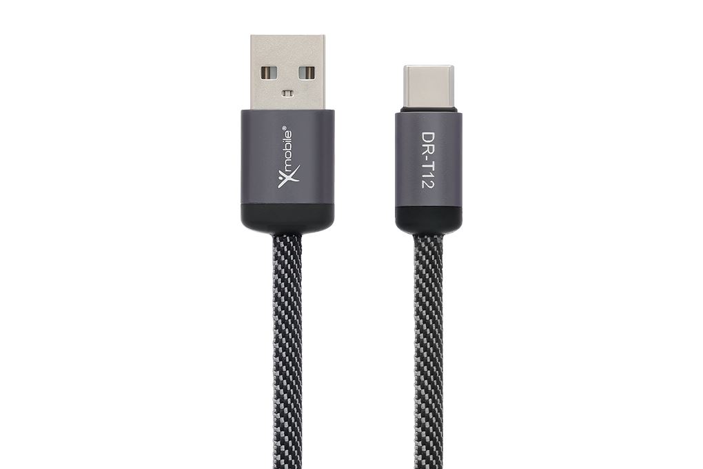 Cáp sạc USB-A - Type-C 15W 2m Xmobile DR-T12 Màu Đen