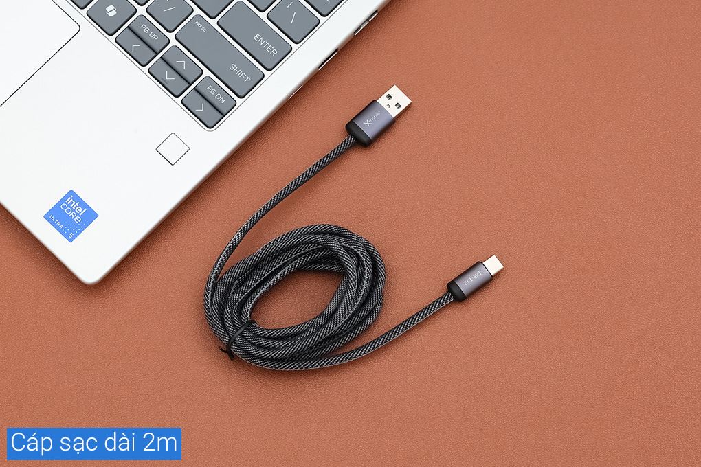 Cáp sạc USB-A - Type-C 15W 2m Xmobile DR-T12 Màu Đen