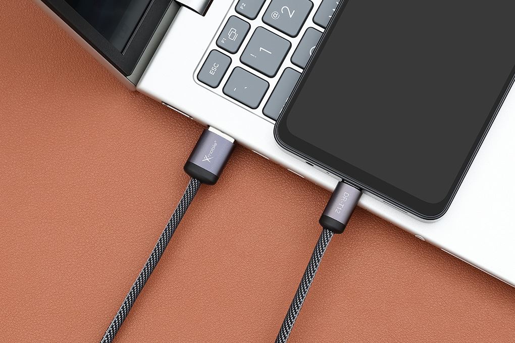 Cáp sạc USB-A - Type-C 15W 2m Xmobile DR-T12 Màu Đen