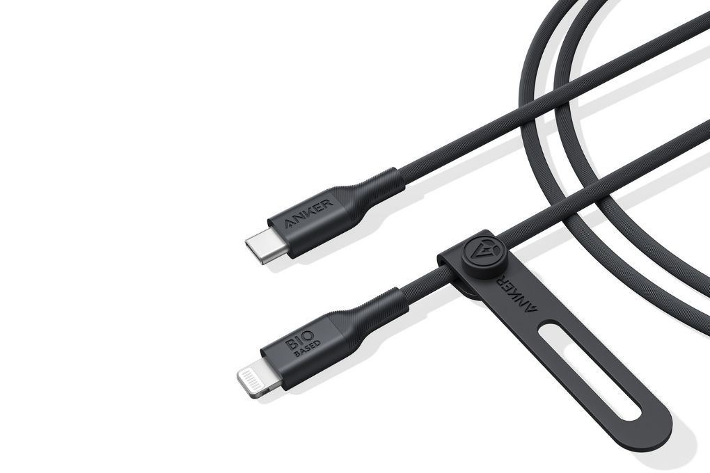 Cáp sạc nhanh Type-C - Lightning 30W 1.8m Anker 542 Bio A80B2 Màu Đen