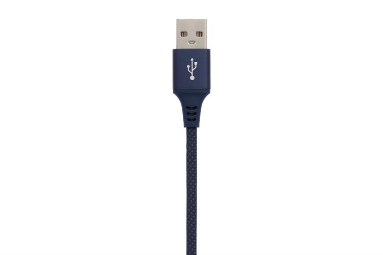 Cáp 3 đầu Lightning Type C Micro 1m Xmobile DR002 Xanh Navy Màu Xanh Navy