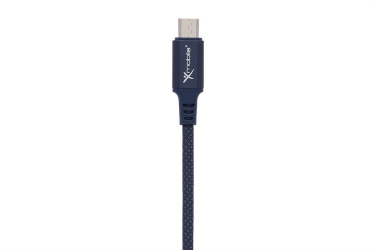 Cáp 3 đầu Lightning Type C Micro 1m Xmobile DR002 Xanh Navy Màu Xanh Navy