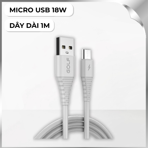 Cáp sạc nhanh và truyền dữ liệu 1m Golf GC-64M