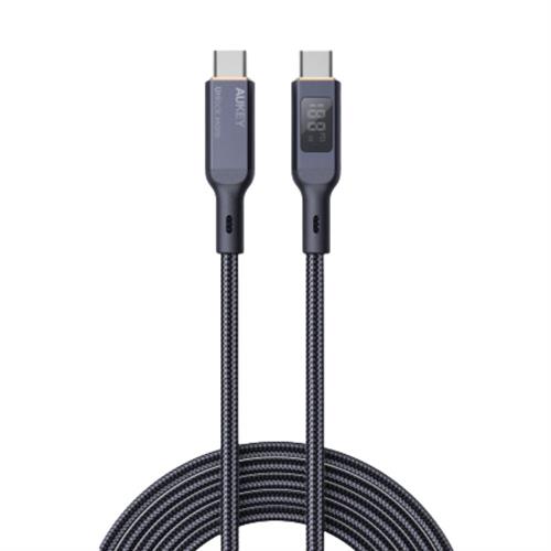 Cáp sạc nhanh và truyền dữ liệu Type-C - Type-C 100W 1m Aukey CB-MCC101 Màu Đen