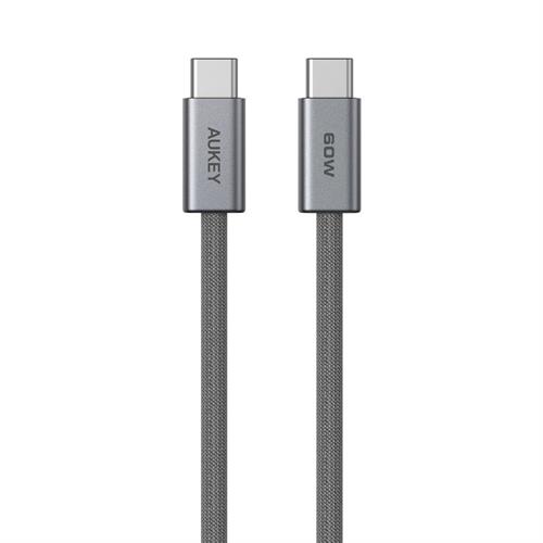 Cáp sạc nhanh Type-C - Type-C 60W 1m Aukey CB-DCC061 Màu Xám