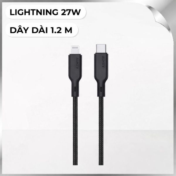Cáp sạc nhanh và truyền dữ liệu 1.2m Aukey CB-CL5 - Đen