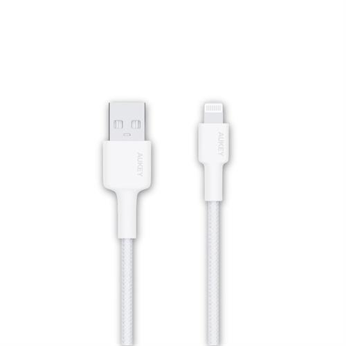Cáp sạc và truyền dữ liệu USB-A - Lightning 12W 0.9m Aukey CB-BAL7 - Trắng Màu Trắng