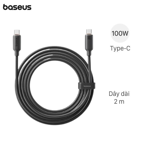 Cáp sạc nhanh 2m Baseus Foamed Silicon CB000174