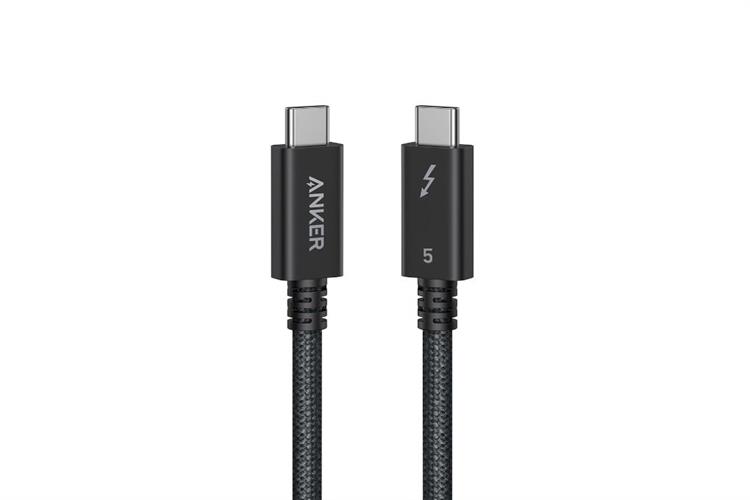 Cáp sạc nhanh Type C - Type C Thunderbolt 5 240W 80Gbps 1m Anker Prime A84N1 Màu Đen