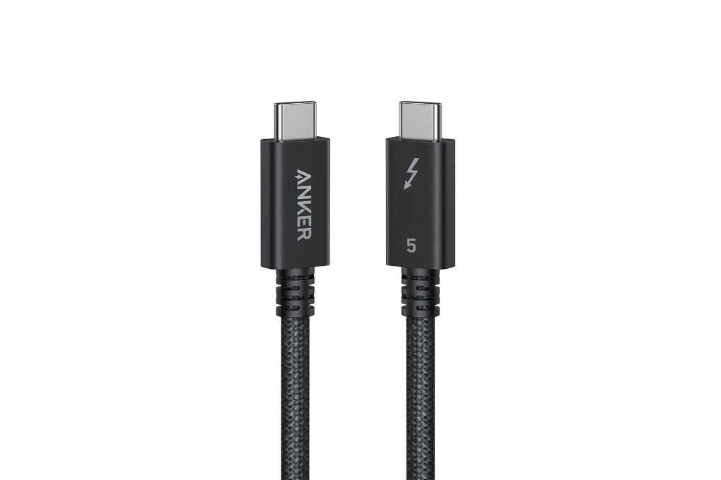 Cáp sạc nhanh Type C - Type C Thunderbolt 5 240W 80Gbps 0.5m Anker Prime A84N1 Màu Đen