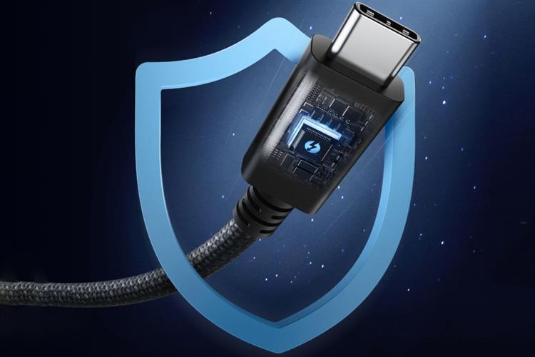 Cáp sạc nhanh Type C - Type C Thunderbolt 5 240W 80Gbps 1m Anker Prime A84N1 Màu Đen