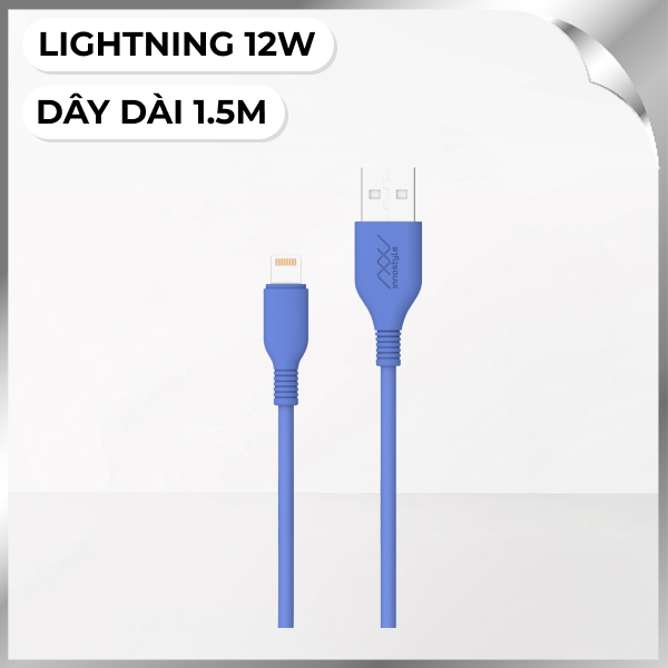 Cáp sạc nhanh và truyền dữ liệu USB-A - Lightning 10W 1.5m Innostyle J_IAL150_ tLBL