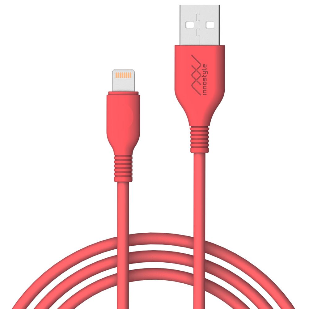 Cáp sạc nhanh và truyền dữ liệu USB-A - Lightning 12W 1.5m Innostyle J<em>IAL150</em>tCRL - Loại cổng