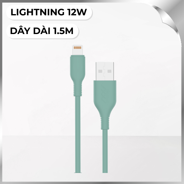 Cáp sạc nhanh và truyền dữ liệu USB-A - Lightning 10W 1.5m Innostyle J_IAL150tAQ