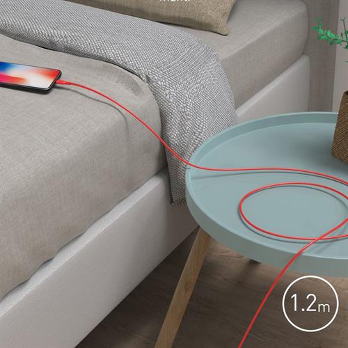 Cáp sạc nhanh và truyền dữ liệu Type-C - Lightning 60W 1.2m Innostyle J_ICL120_ tORN Màu Cam