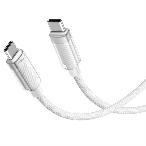 Cáp sạc nhanh và truyền dữ liệu Type-C - Type-C 60W 1.5m Innostyle SCC150WHT Màu Trắng