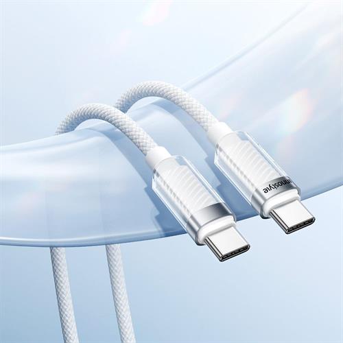 Cáp sạc nhanh và truyền dữ liệu Type-C - Type-C 60W 1.5m Innostyle SCC150WHT Màu Trắng