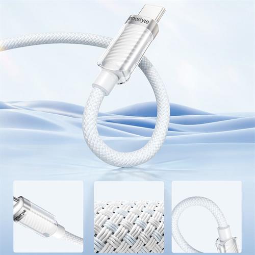 Cáp sạc nhanh và truyền dữ liệu Type-C - Type-C 60W 1.5m Innostyle SCC150WHT Màu Trắng