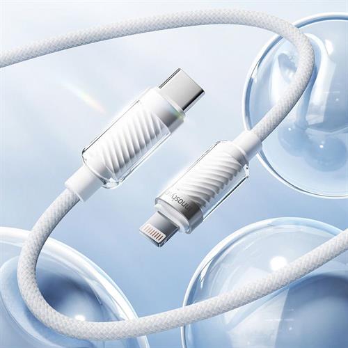 Cáp sạc nhanh và truyền dữ liệu Type-C - Lightning 27W 1.5m Innostyle SCL150WHT Màu Trắng