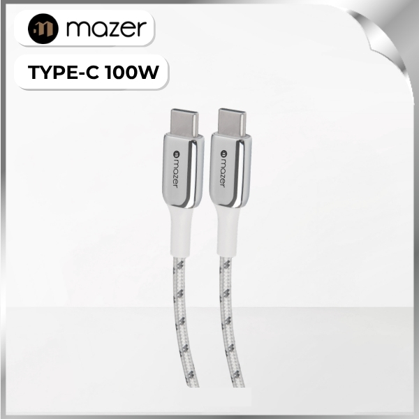 Cáp sạc nhanh và truyền dữ liệu Mazer M-PL3PRO-C2C125-WH