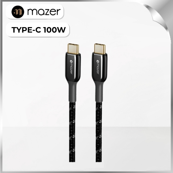 Cáp sạc nhanh và truyền dữ liệu Mazer M-PL3PRO-C2C50-BK