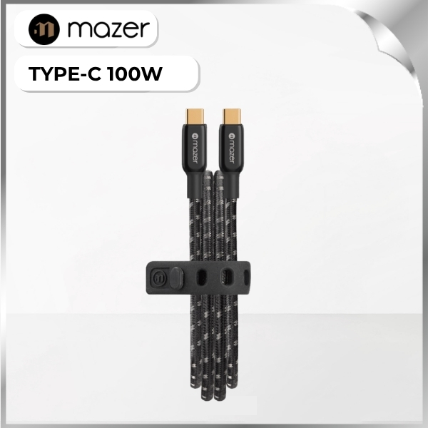 Cáp sạc nhanh và truyền dữ liệu 1.25m Mazer M-PL3Pro-C125G2-BK