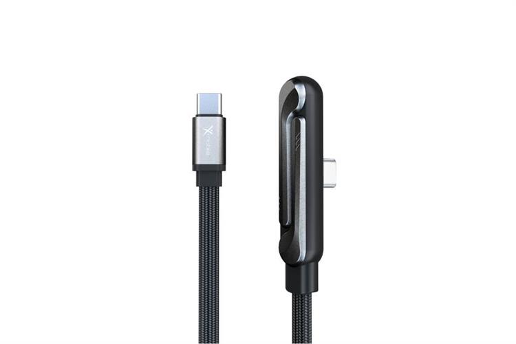 Cáp sạc nhanh giá đỡ điện thoại Type C - Type C 1.5m 240W Xmobile Foldable Stand LCB-SP01 Màu Đen
