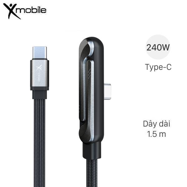 Cáp sạc nhanh giá đỡ điện thoại 1.5m 240W Xmobile Foldable Stand LCB-SP01