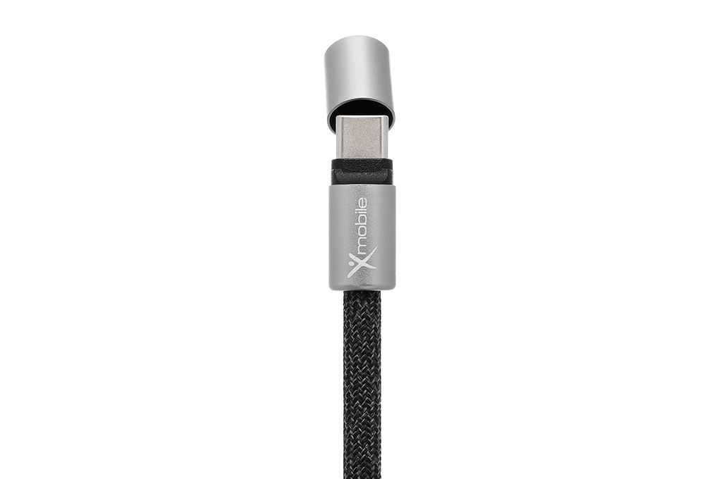 Cáp sạc nhanh đeo chéo Type C - Type C 1.6m Xmobile Lanyard L2485 Màu Xanh Navy