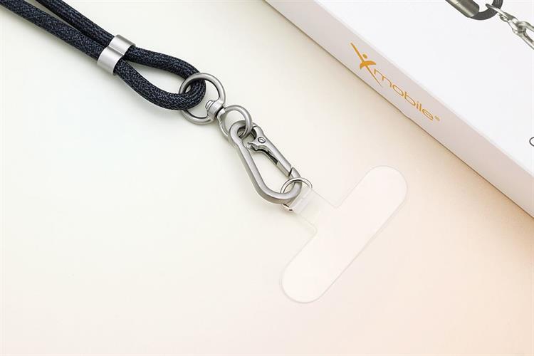 Cáp sạc nhanh đeo chéo Type C - Type C 1.6m Xmobile Lanyard L2485 Màu Xanh Navy