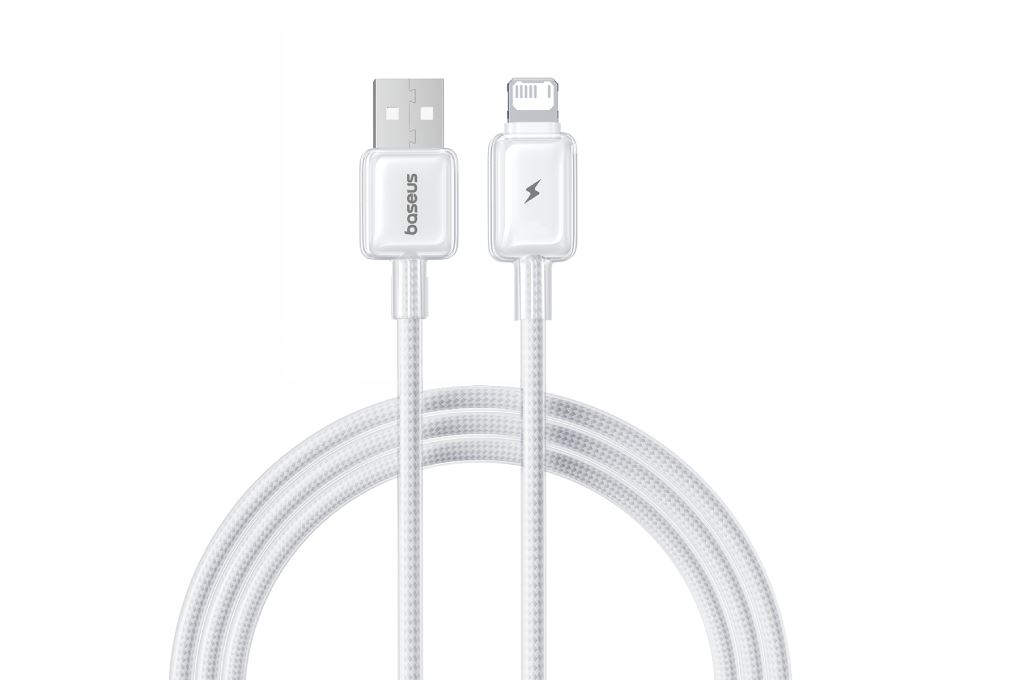 Cáp sạc USB A - Lightning 12W 1m Baseus Crystal CB000129 Màu Trắng