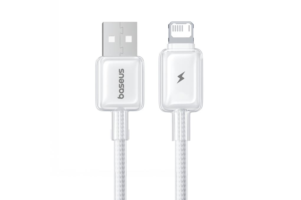 Cáp sạc USB A - Lightning 12W 1m Baseus Crystal CB000129 Màu Trắng
