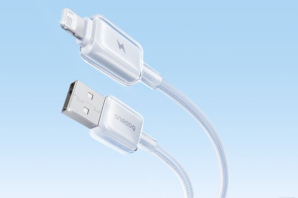 Cáp sạc USB A - Lightning 12W 1m Baseus Crystal CB000129 Màu Trắng