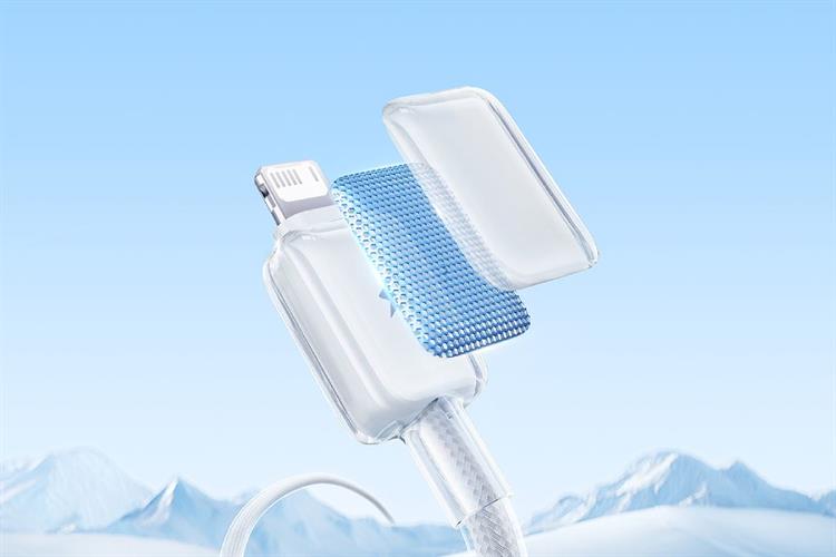 Cáp sạc USB A - Lightning 12W 1m Baseus Crystal CB000129 Màu Trắng