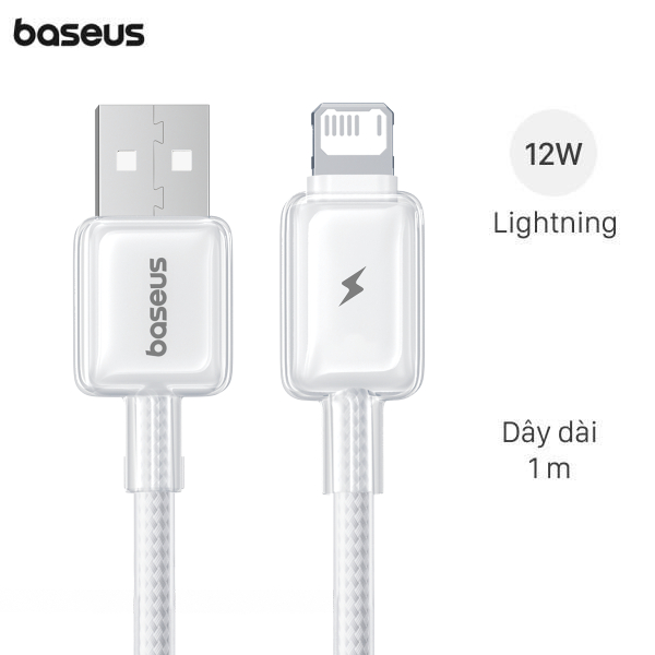 Cáp sạc 1m Baseus Crystal CB000129