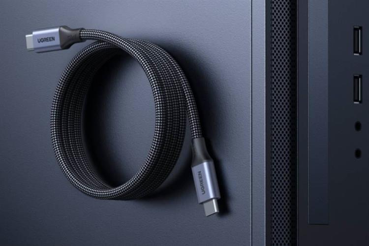 Cáp sạc nhanh Type C - Type C 240W 1m Ugreen Magnetic L537 85973 Màu Xám