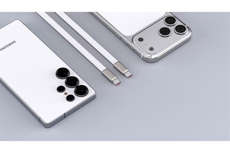 Cáp sạc nhanh Type C - Type C 100W 1m Xmobile Flat RH-1211 Màu Xám