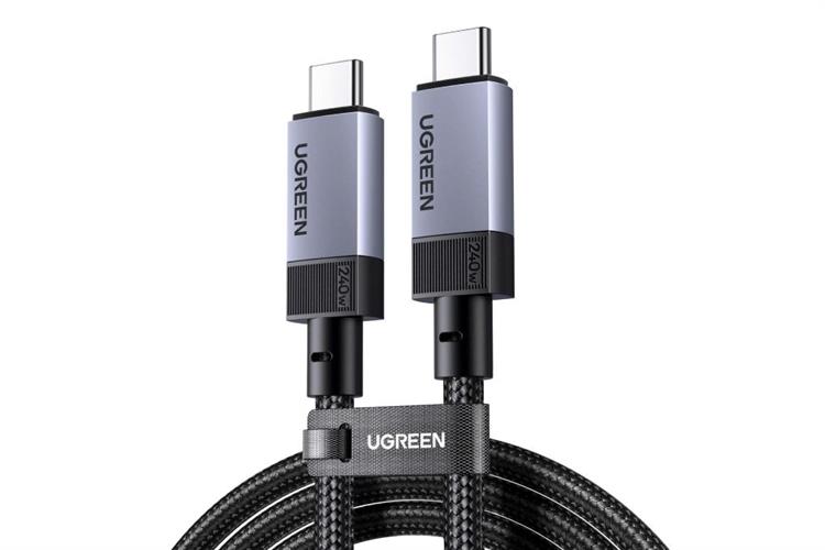 Cáp sạc nhanh Type C - Type C 240W 2m Ugreen L701 95619 Màu Xám
