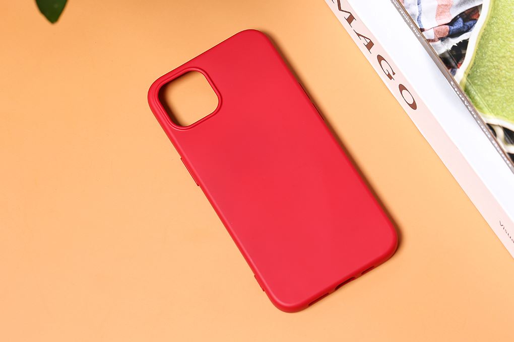 Ốp lưng iPhone 13 Silicone OSMIA Màu Đỏ