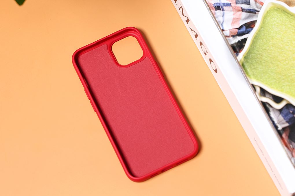 Ốp lưng iPhone 13 Silicone OSMIA Màu Đỏ