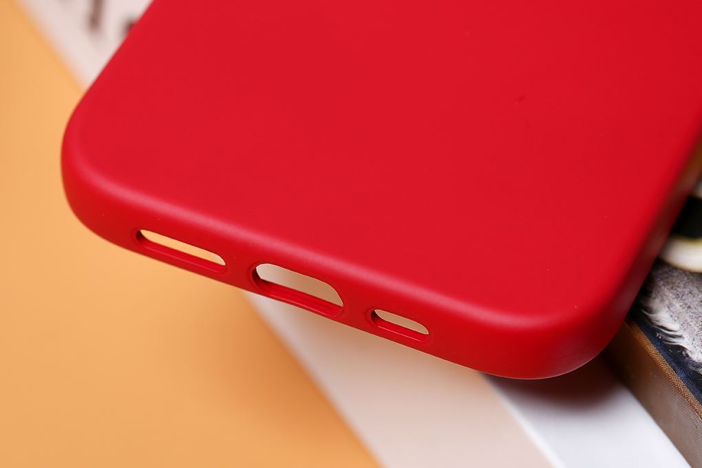 Ốp lưng iPhone 13 Silicone OSMIA Màu Đỏ