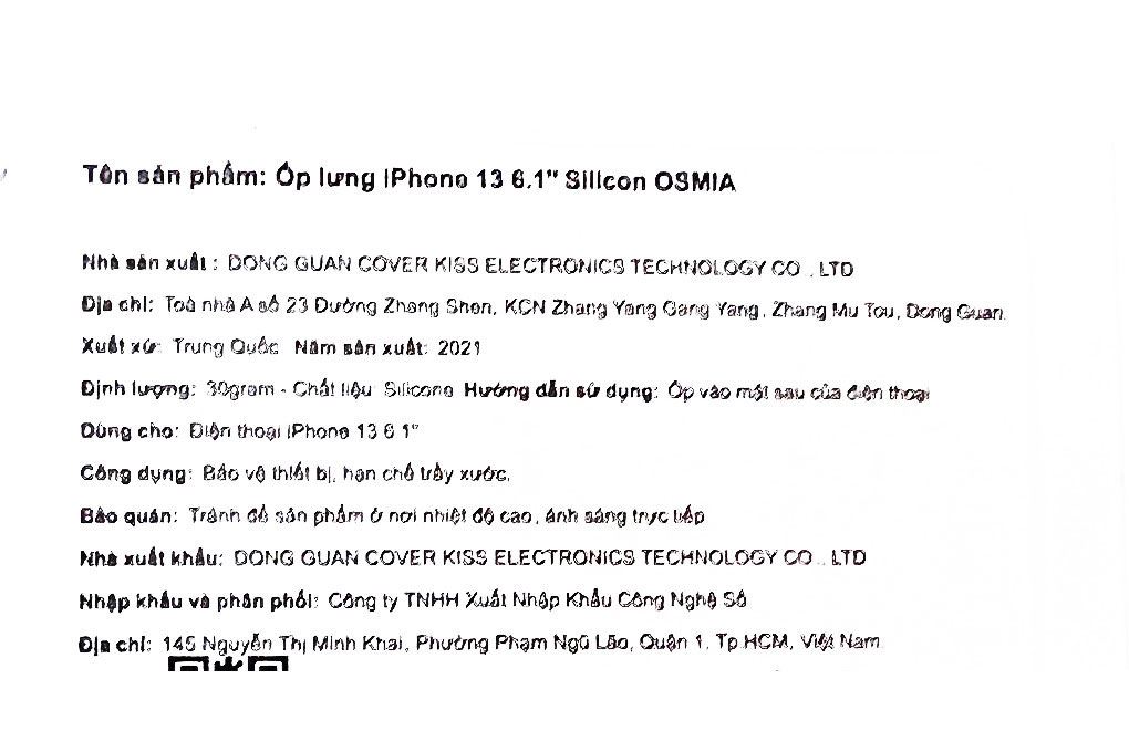 Ốp lưng iPhone 13 Silicone OSMIA Màu Đỏ