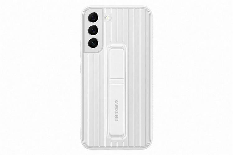 Ốp lưng Galaxy S22+ Nhựa cứng viền dẻo Protective Standing Samsung Chính hãng Màu Trắng