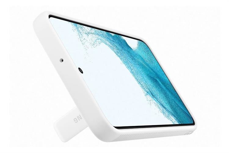 Ốp lưng Galaxy S22+ Nhựa cứng viền dẻo Protective Standing Samsung Chính hãng Màu Trắng