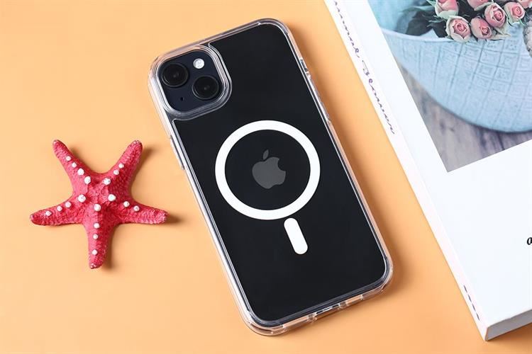 Ốp lưng MagSafe iPhone 14 Plus Nhựa cứng viền dẻo FREELANDER I JM Màu Trắng