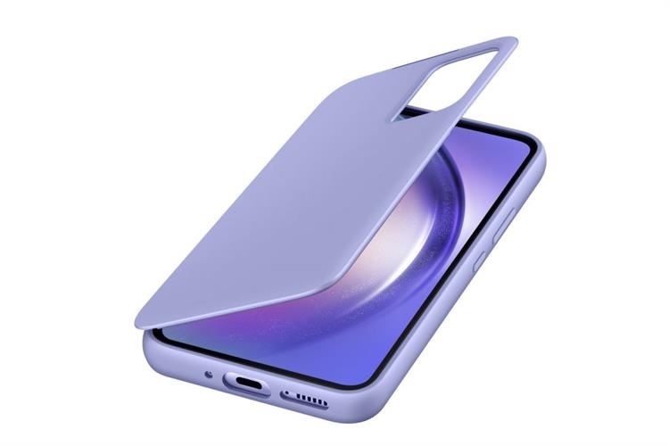 Bao da Galaxy A54 Smart Clear View Samsung Chính hãng Màu Xanh tím