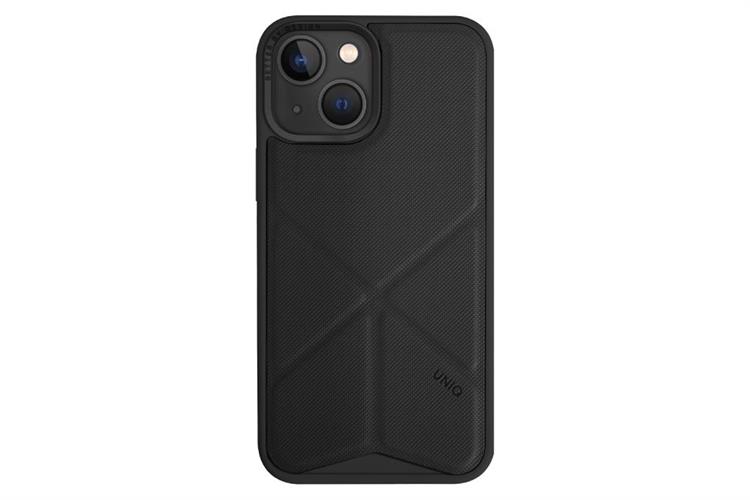 Ốp lưng MagSafe iPhone 14 Nhựa cứng viền dẻo da PU UNIQ HYBRID MAGCLICK CHARGING TRANSFORMA Chính hãng