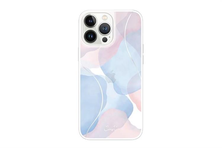 Ốp lưng iPhone 14 Pro Nhựa cứng viền dẻo UNIQ COEHL Màu Xanh hồng