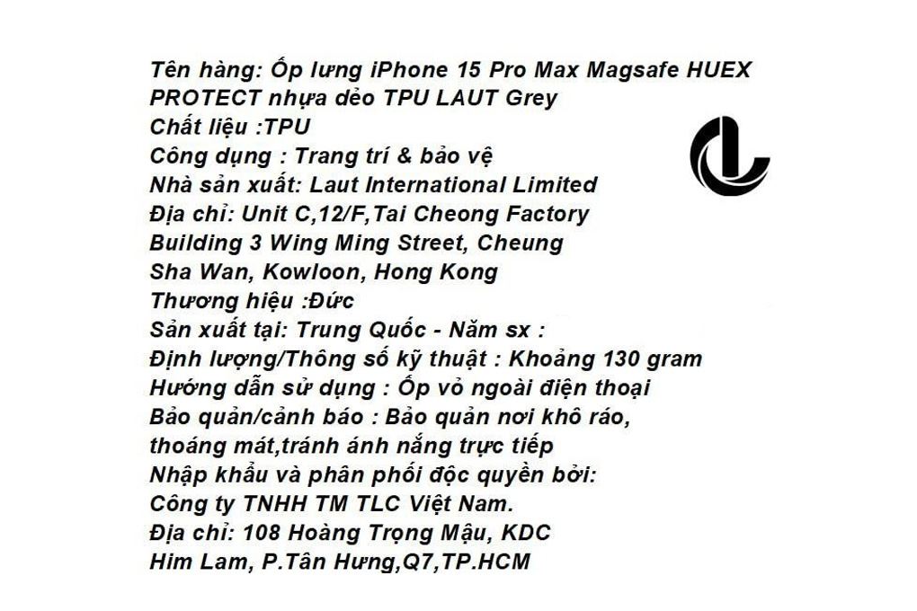 Ốp lưng Magsafe iPhone 15 Pro Max Nhựa dẻo TPU LAUT HUEX PROTECT - 7