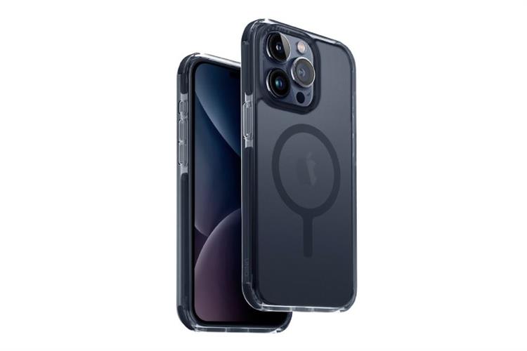 Ốp lưng MagSafe iPhone 15 Pro Nhựa cứng viền dẻo UNIQ HYBRID MAGCLICK CHARGING COMBAT (AF) Màu Xanh Dương